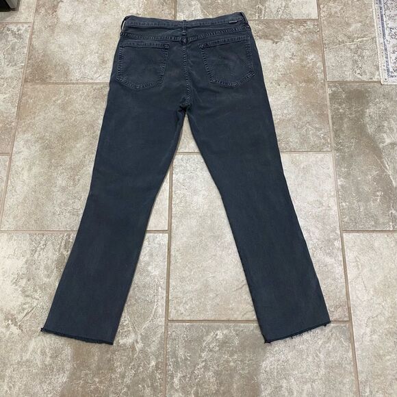 MOTHER Ankle & Cropped Jeans in Dark Blue - Picture 14 of 15